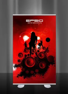 音乐创意展架 音乐创意展架