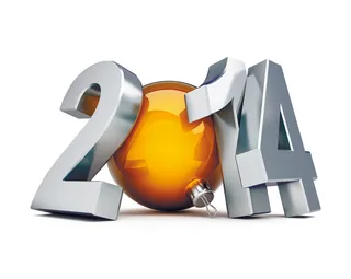 2014金属字与圣诞球