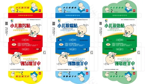 小儿贴包装设计 小儿贴包装设计