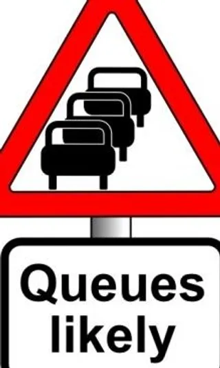 匿名的路标队列剪贴画