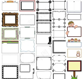 相框边框装饰花边留言图片