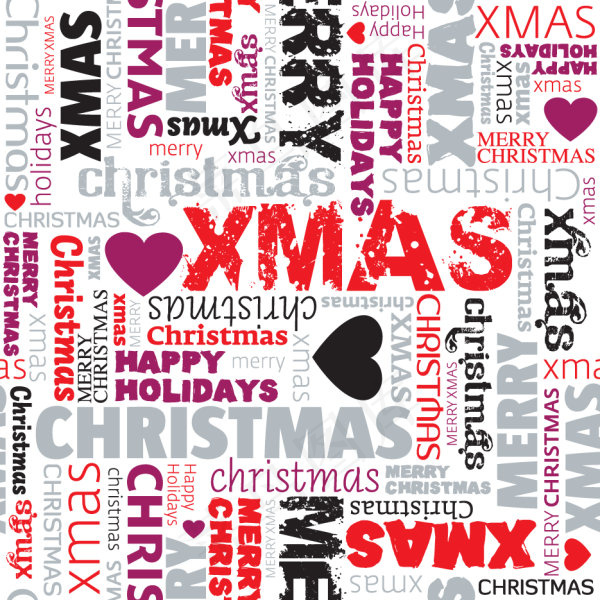 圣诞图案背景02——矢量素材