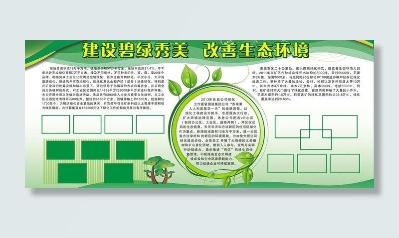绿色环保展板图片