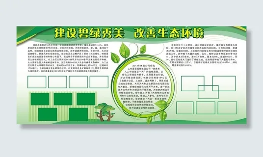 绿色环保展板图片