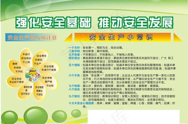 安全生产日cdr矢量模版下载
