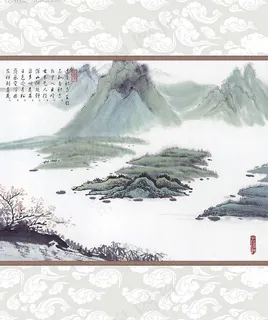 移门山水画