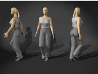 人物女性3d模型设计免费下载女性模...