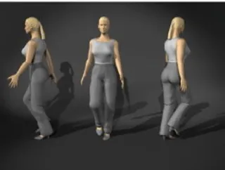 人物女性3d模型设计免费下载女性模...