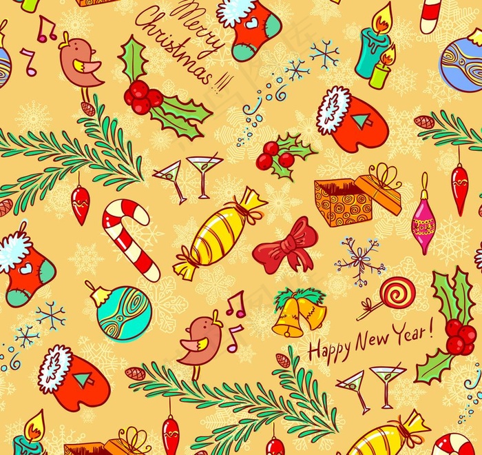 圣诞节装饰素材图片