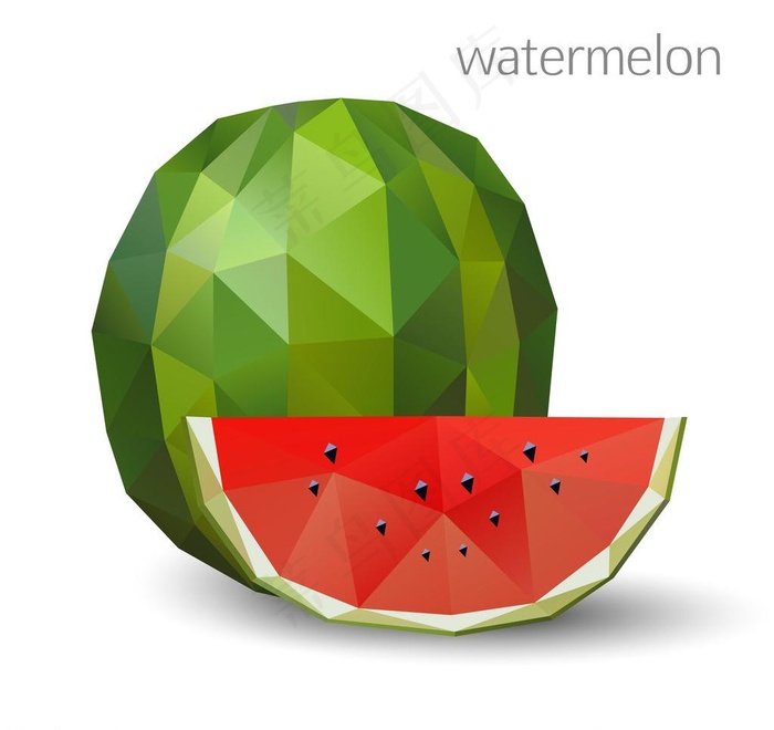 马赛克水果图片