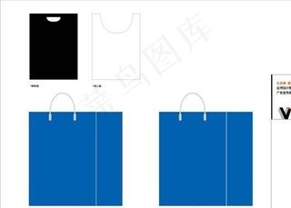 手提袋背心袋 VI广告宣传类 AI...