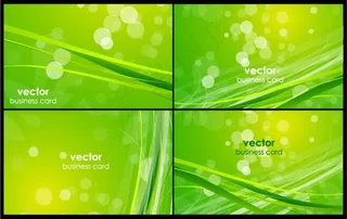 绿色名片背景素材