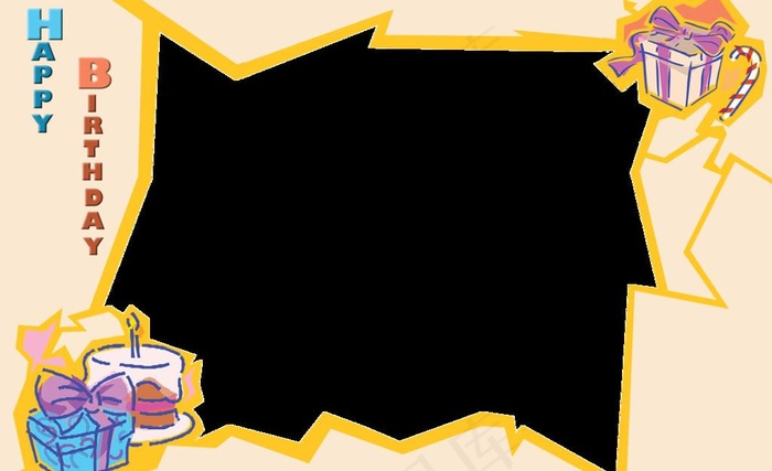 儿童相框模版图片