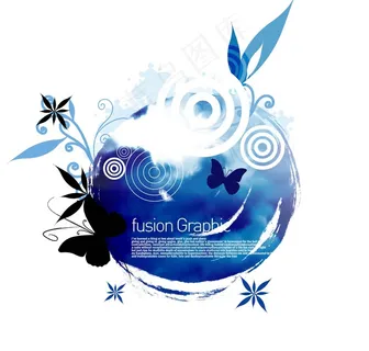 韩式花纹加黑蝴蝶 韩式花纹加黑蝴蝶