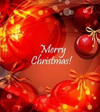 绚丽圣诞背景矢量素材二