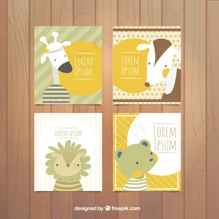 卡通狮子矢量设计