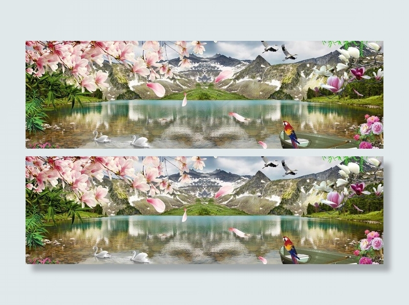 风景图片(4473X1600(DPI:300))psd模版下载