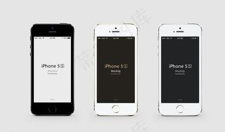 iphone5S正面三色模版图片