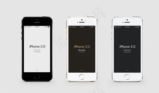 iphone5S正面三色模版图片 iphone5S正面三色模版图片