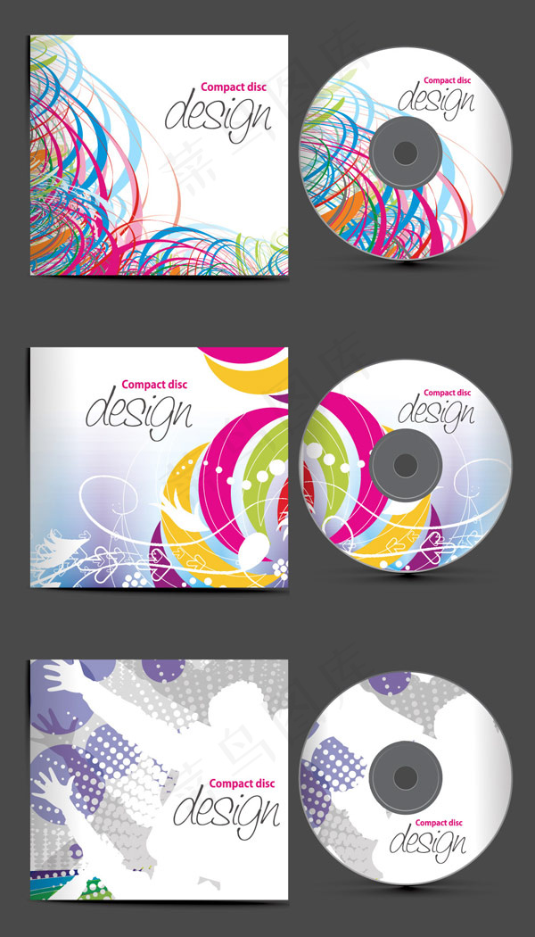 精美CD套装——矢量素材