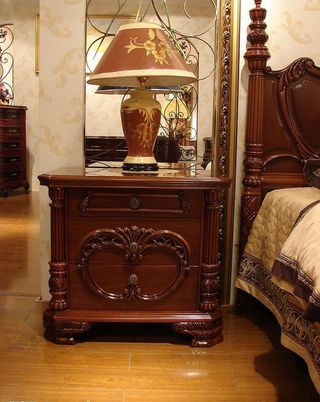 经典欧式家具床头柜图片