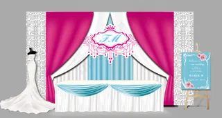 婚礼签到区效果