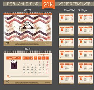 2016日历台历图片