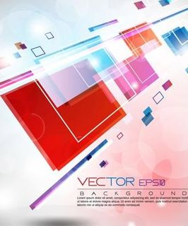 绚丽的抽象元素矢量素材