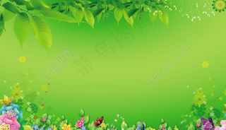 春天海报背景PSD素材