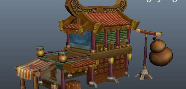酒楼3D模型