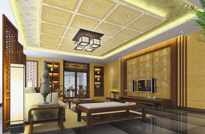 中式风格客厅效果图
