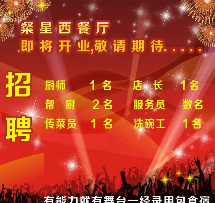 餐厅招聘图片cdr矢量模版下载