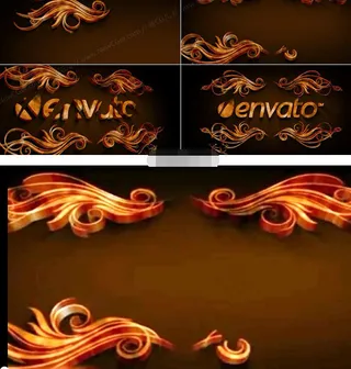 欧式花纹LOGO演绎AE素材