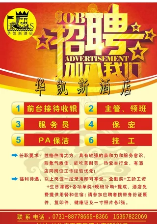 酒店招聘图片