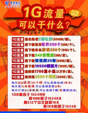 1g流量宣传单图片