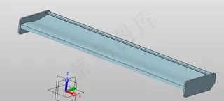 赛车的尾翼飞机