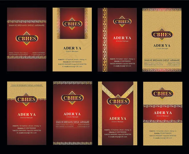 潮流时尚名片卡片模板设计矢量素材cdr矢量模版下载