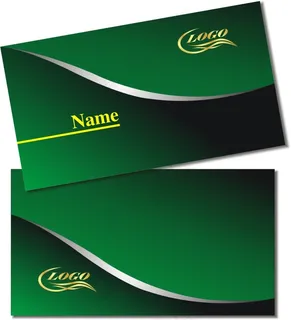 绿色渐变名片