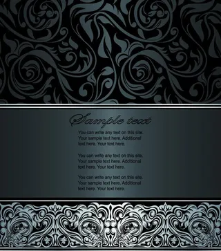 欧式花纹背景图片