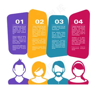 商务人物和对话框