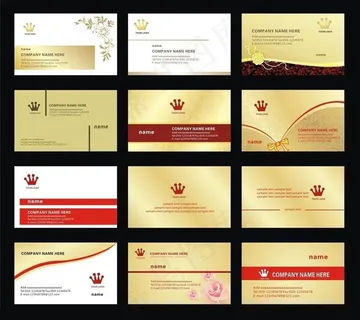 精美企业名片卡片矢量素材