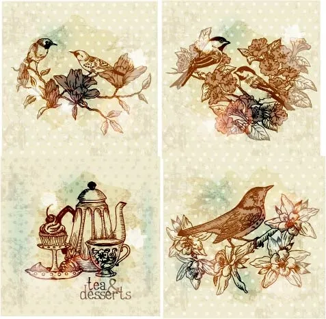 复古茶壶ai矢量模版下载