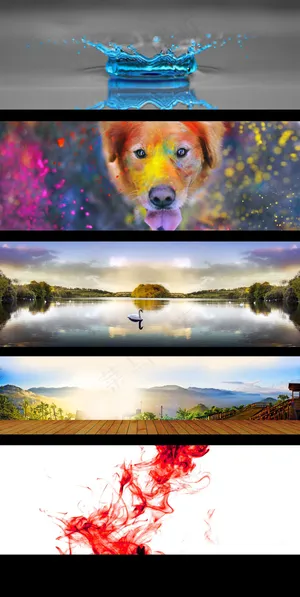 创意淘宝海报背景模板