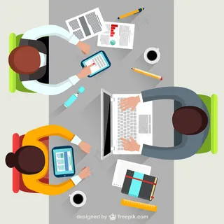 卡通商业精英矢量图片