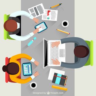 卡通商业精英矢量图片