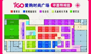 商场指示牌图片