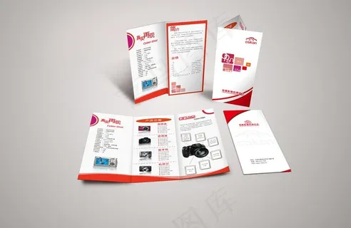 相机三折页图片