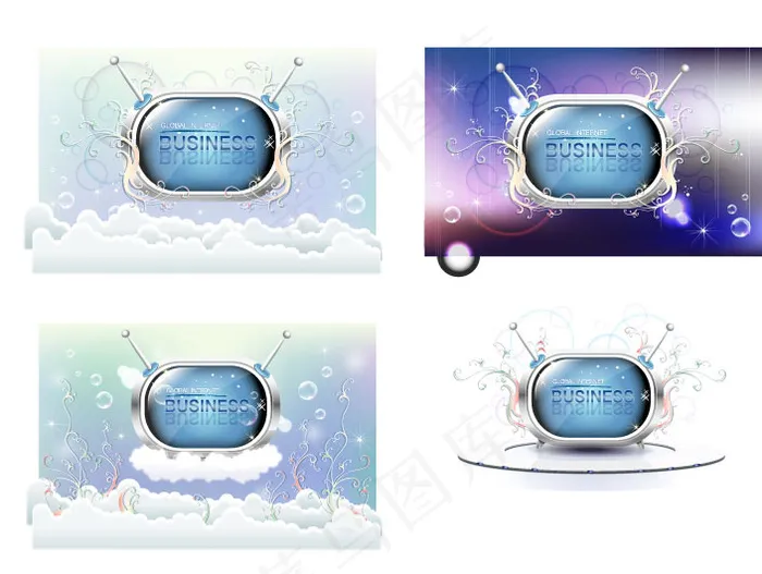 创意商务概念ai矢量模版下载