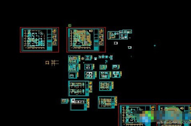 海鲜自助火锅施工图 实景图免费下载
