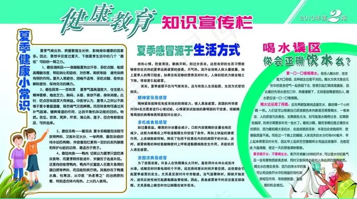 健康教育知识宣传图片psd模版下载